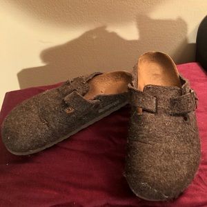 Boston Felt Wool Birkenstock clogs